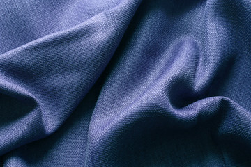 Fototapeta na wymiar Navy blue fabric background