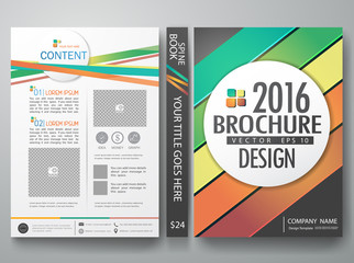 Vector magazine,modern flyers brochure,cove,annual report,design templates,layout with colorful abstract line and gray background in a4 size,To adapt for business poster,presentation,illustration