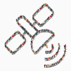 satellite GPS people vector