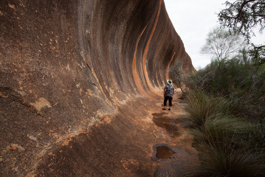 "Wave Rock Formation"