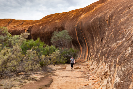 "Wave Rock Formation"