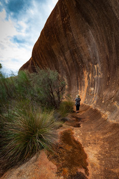 "Wave Rock Formation"