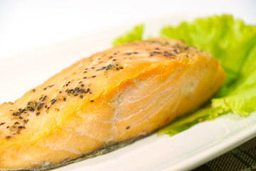 Salmon steak