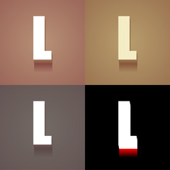 Fototapeta premium 3_Vintage_Icons_With_Long_Shadow