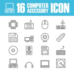 computer equipment outline icon