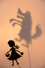 Little Red Riding Hood and the Big Bad Wolf shadow theater show.