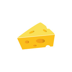  cheese icon, vector illustration isolated on white background