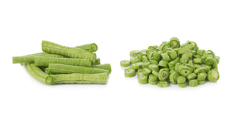 Long bean isolated on  white background