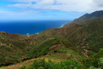 Fototapeta na wymiar Beautiful Tenerife landscape - Anaga mountains