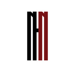 NN initial logo red and black