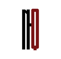 NQ initial logo red and black