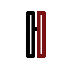 OD initial logo red and black