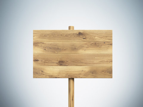Wooden nameboard
