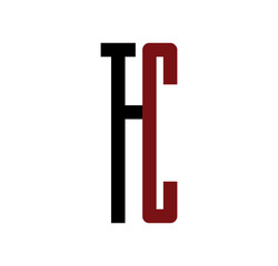 TC initial logo red and black