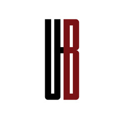 UB initial logo red and black