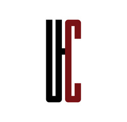 UC initial logo red and black