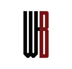 WB initial logo red and black