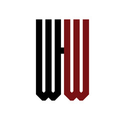 WW initial logo red and black