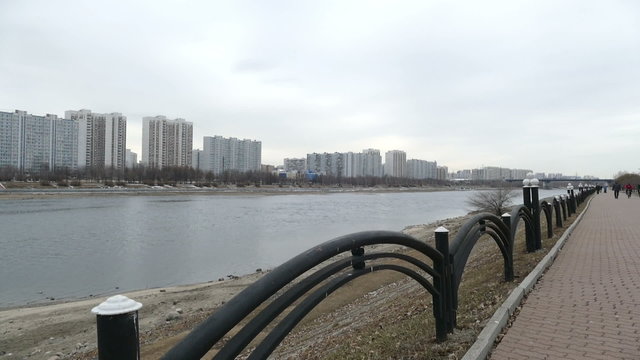 Town Houses in the Railing at the River.