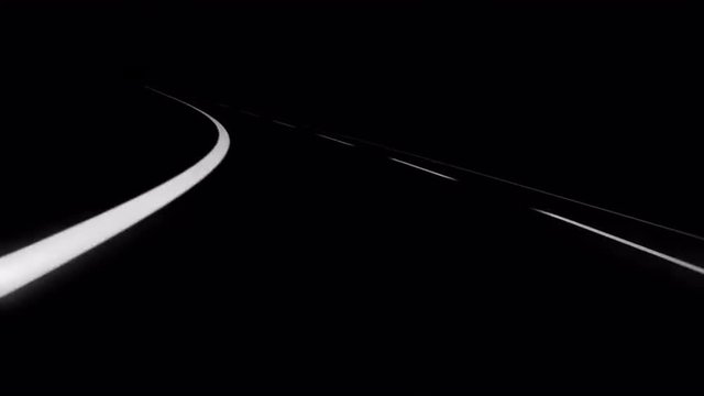 Roadtrip at night. 
3D vector animation of a roadtrip on an empty road at night.

