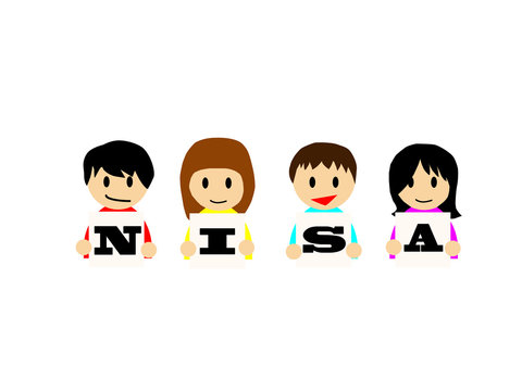 This cartoon-like flat vector illustration depicts Junior NISA. Junior NISA is a Japanese tax free system while an investor gains his or her money in the stock market for their grandchildren.