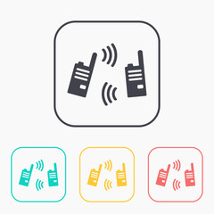 vector illustration of modern radio