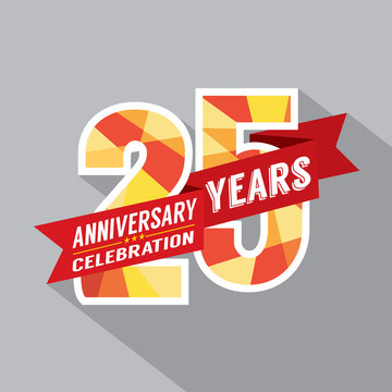 25th Years Anniversary Celebration Design.