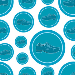 Seamless men shoe icon