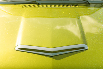 retro glitter paintwork vehicle hood