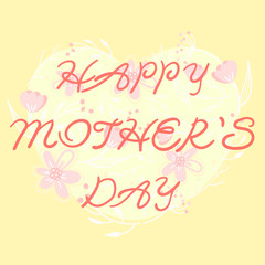 happy mother's day gift card template