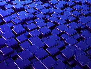 Blue blocks abstract background