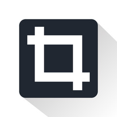 Obraz premium crop tool icon