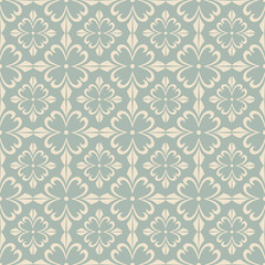 Elegant antique background image of spiral cross flower pattern.
