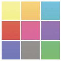 Fototapeta premium Set of Colorful Halftone Backgrounds.