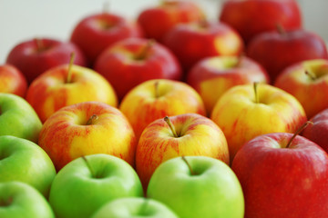 Ripe apples, closeup