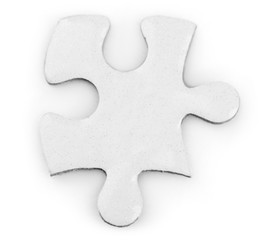 Puzzle on grey background