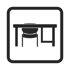 Fototapeta premium table icon