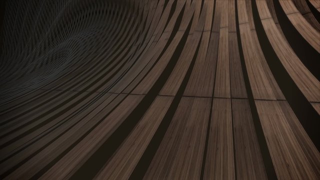 Weave wood abstract background with moving camera 