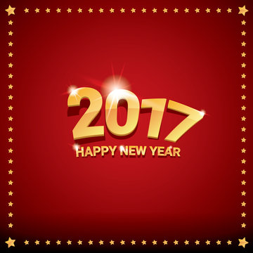 happy new year 2017 vector background