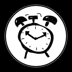Simple doodle of an alarm clock