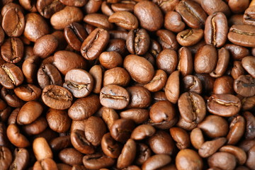 Coffee beans background