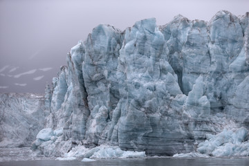 Esmark glacier at The Ice fjord, Svalbard.