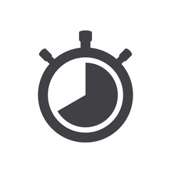 Stopwatch black icon