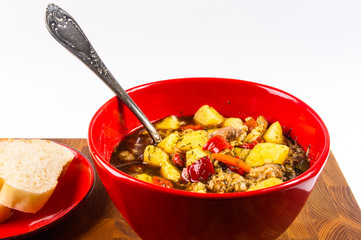 thick meat soup