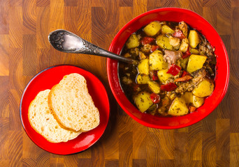 thick meat soup