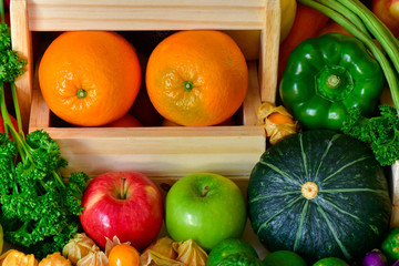 Fresh Fruits and vegetables for healthy