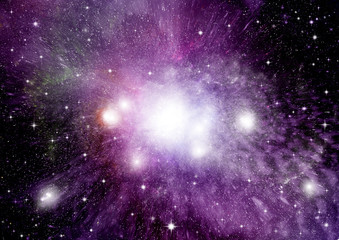 galaxy in a free space