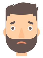 Young depressed man.