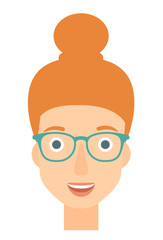 Smiling happy woman.