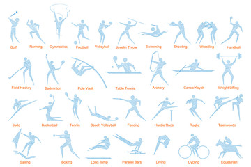 Collection of sports icon